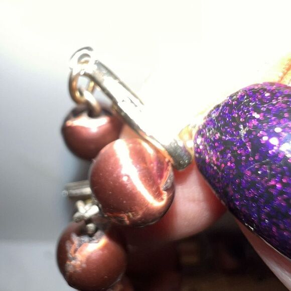 Vintage Signed Japan Iridescent Beads Double Strand Necklace - Picture 7 of 15